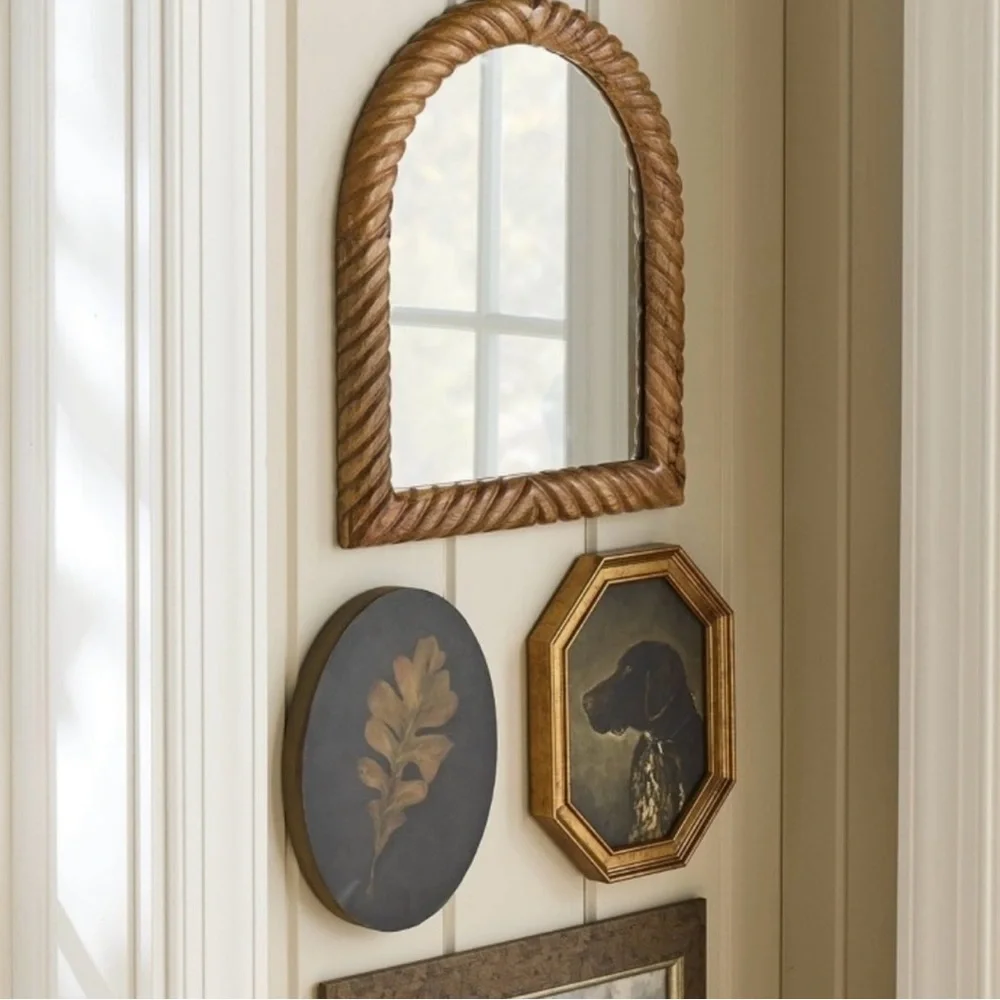 Studio McGee Threshold Leaf Painted Board Wall Art Fall Moody Autumn Wood Leaves